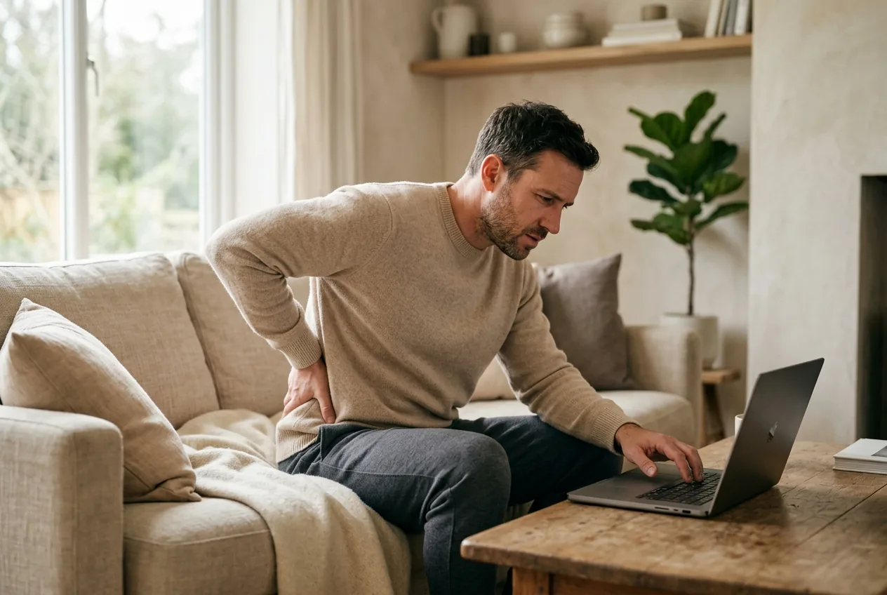Back pain working from home: the couch-office fix