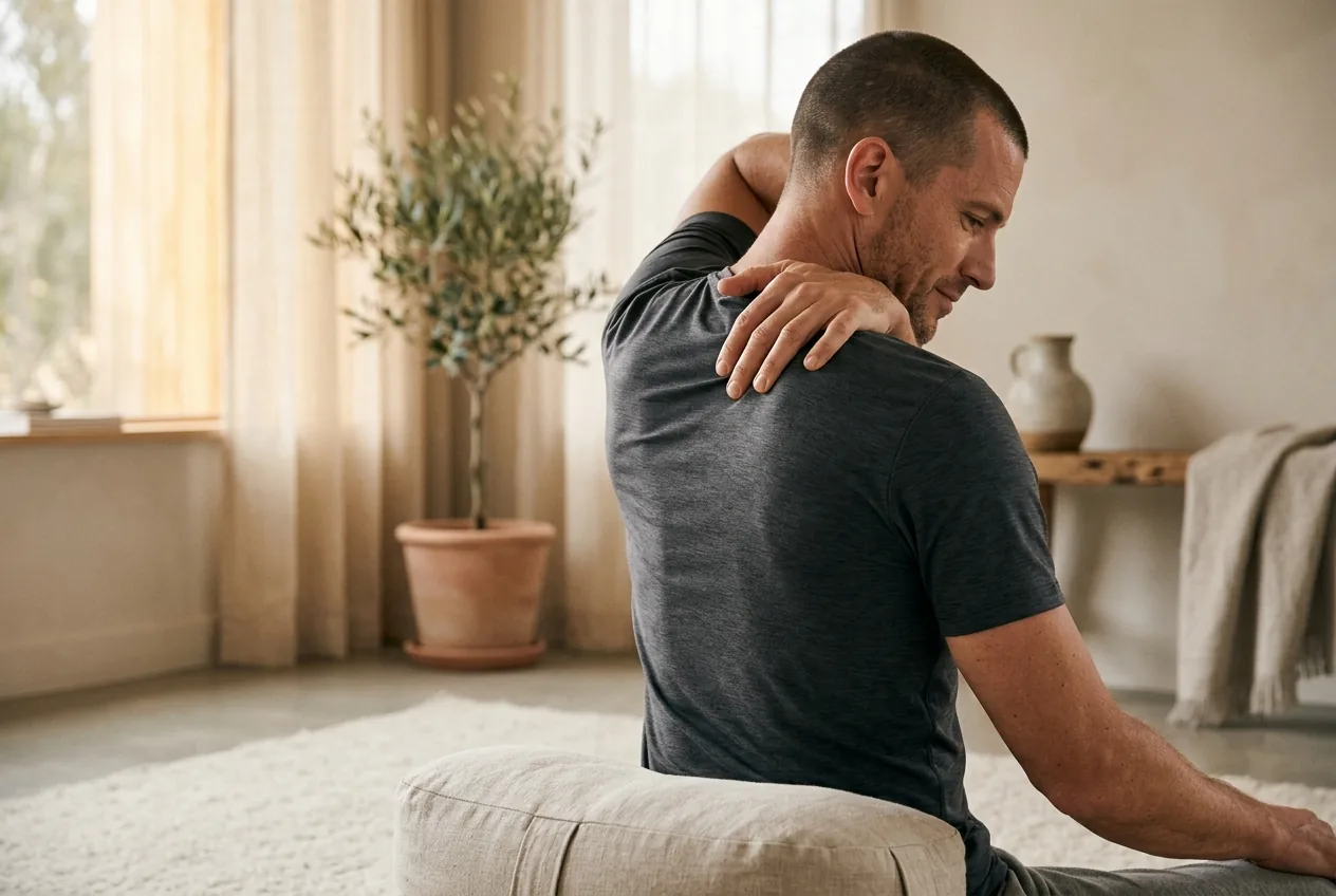 The knot between your shoulder blades that won't go away
